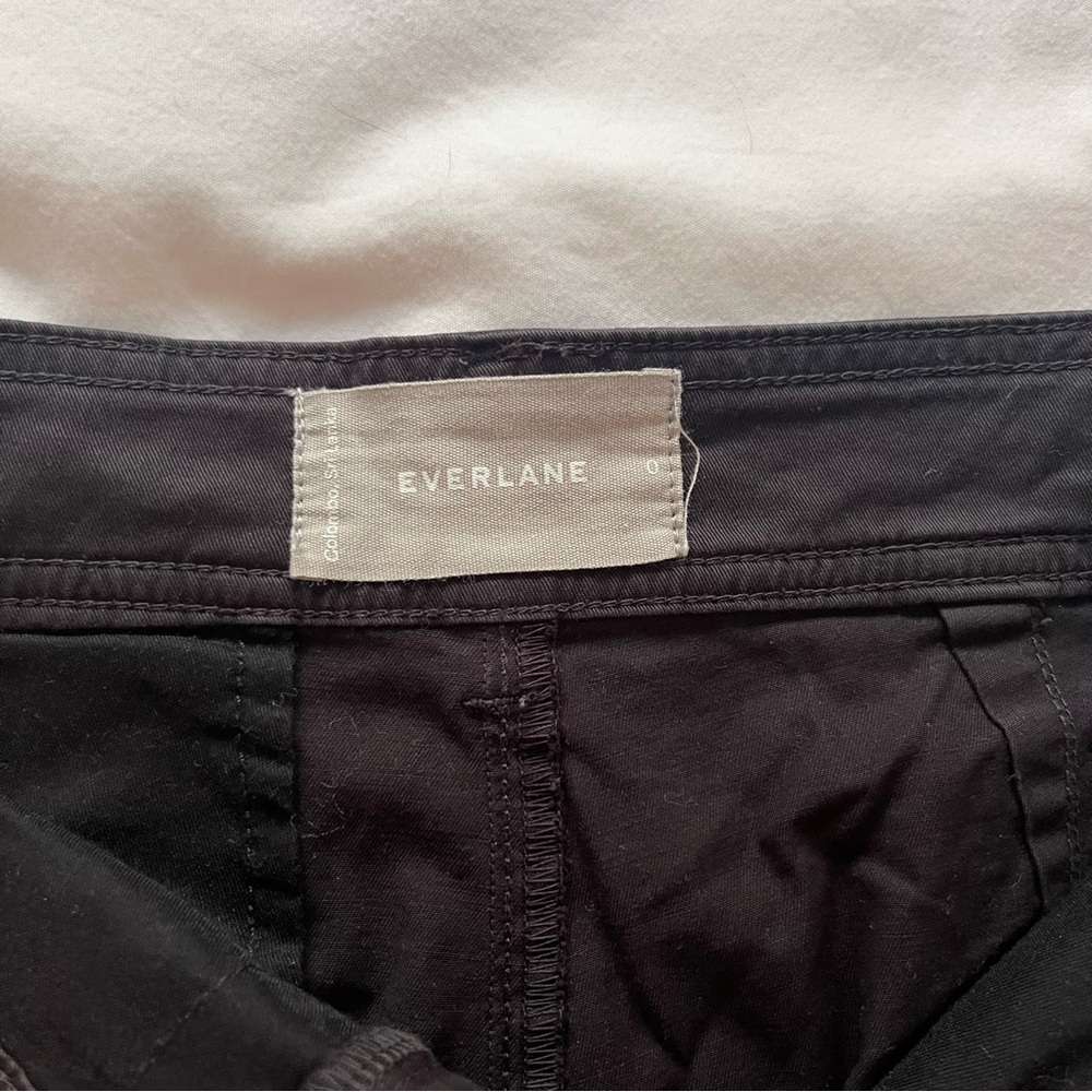 Everlane Pleated Chino Pants Black Size 0 - Picture 10 of 12